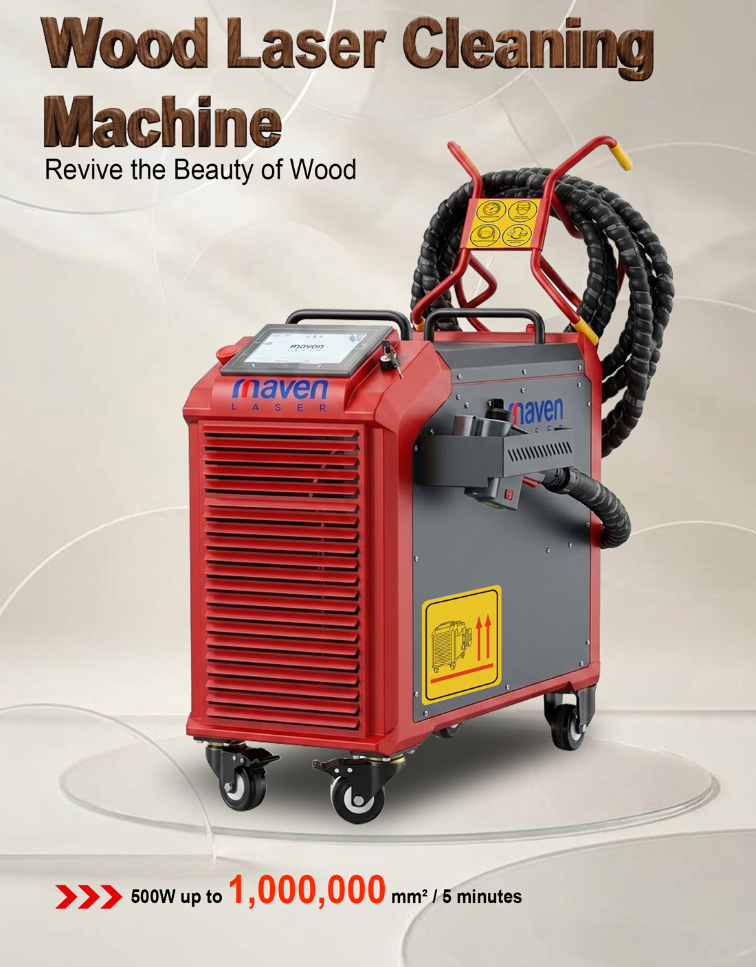 Red MLA-CL-P500 / P1000 mobile laser cleaning machine